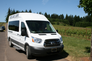 Van at Bjornson vinyard